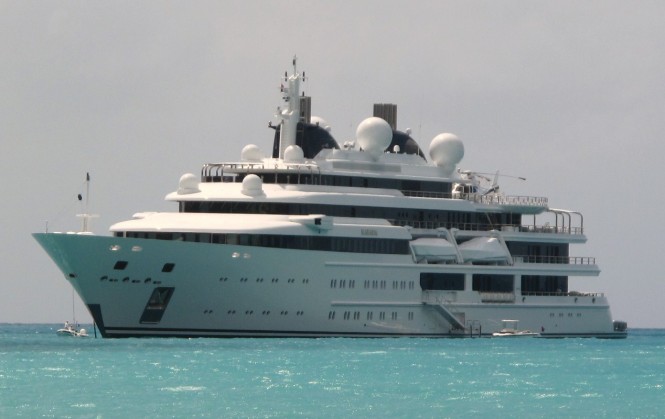Yacht KATARA by Lurssen in St Martin, Caribbean