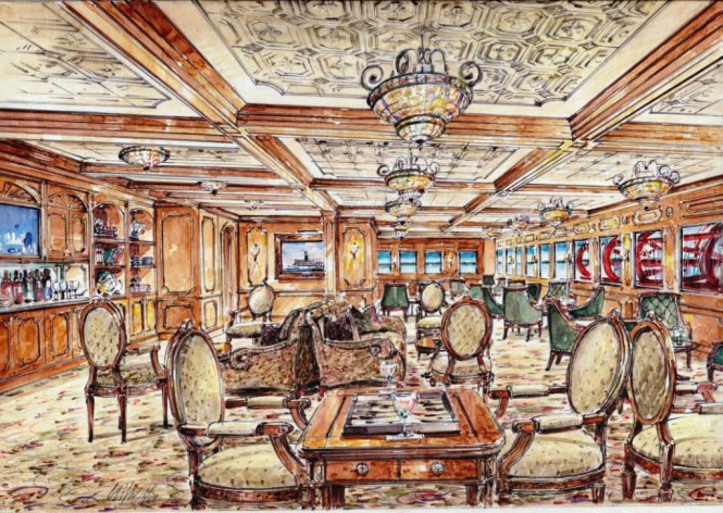 American Cruise Lines Queen of the Mississippi Paddlewheel Lounge