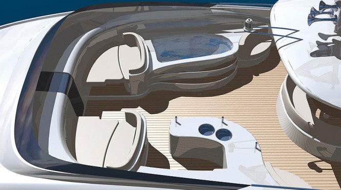 ISA 140 Series motor yacht sundeck