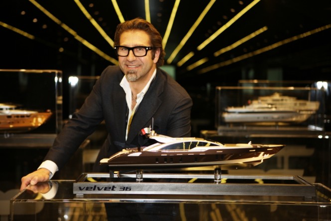 Giovanni Costantino, President & CEO of Tecnomar, presents Velvet 36