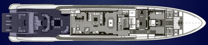 Mangusta 205 Open SuperYacht by Overmarine - Layout