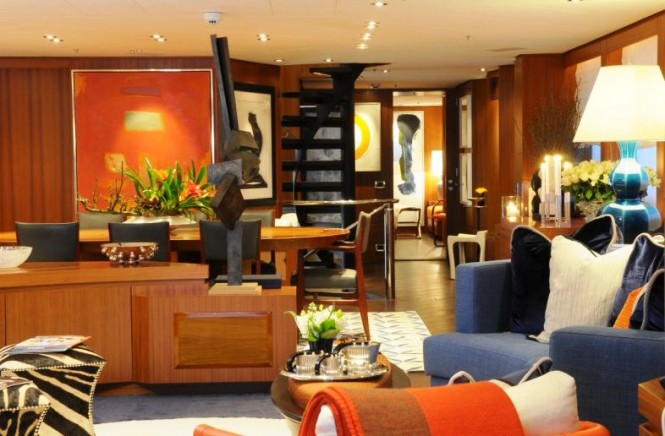 Yacht SnowbirD interior design