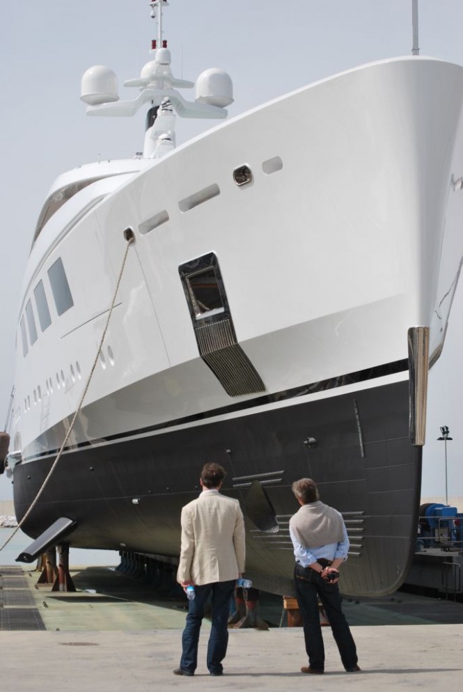 65 metre Benetti yacht Nataly at her Launch (ex FB252)