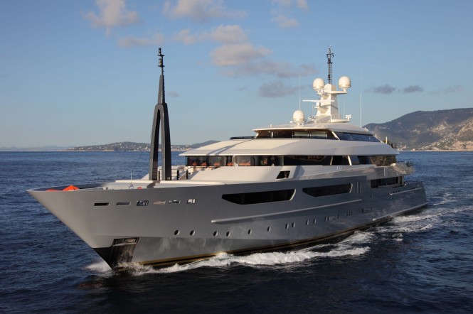 Yacht Azteca in the Mediteranean