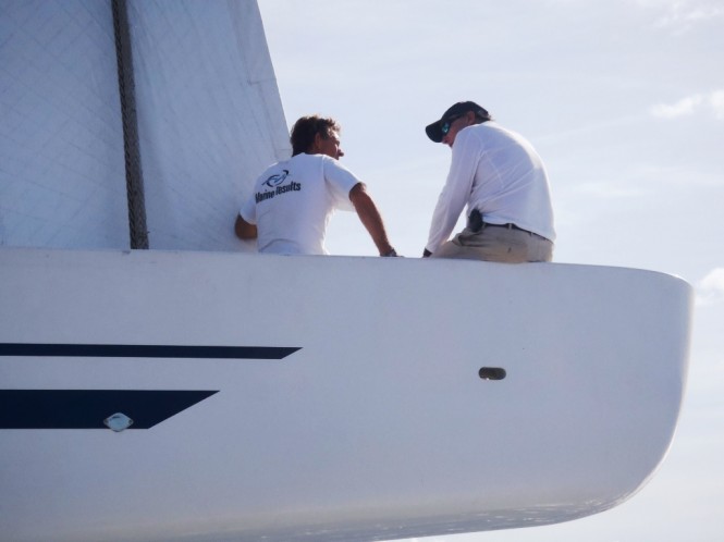 Ed Danby Robbie Doyle on Sailing Yacht Mirabella V