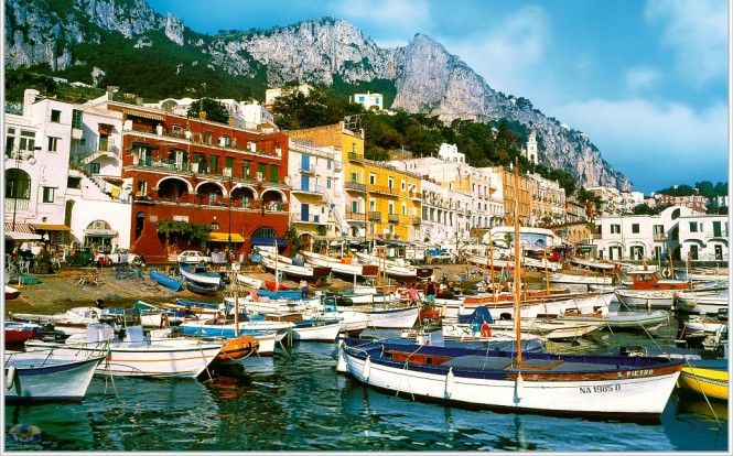 Marina Grande on Capri Italy
