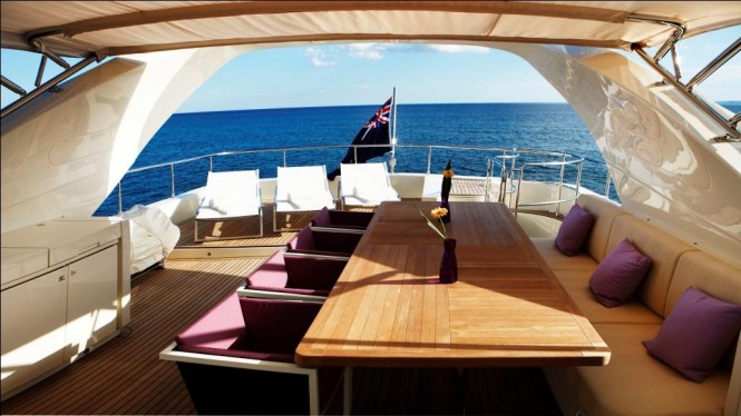 Motor Yacht Biscuit 95 superyacht designed by Hot Lab and built by Filippetti Yachts - sun deck - Photo Giovanni Malgarini Motor Yacht Biscuit 95 superyacht designed by Hot Lab and built by Filippetti Yachts - sun deck - Photo Giovanni Malgarini