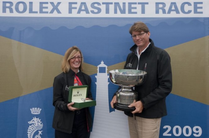 Niklas and Catherine Zennstrom, RAN, overall winner 2009 Credit Rolex  Daniel Forster