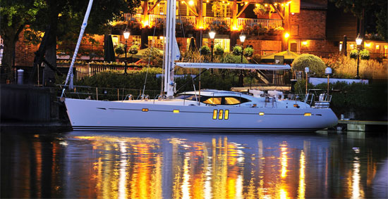 Oyster 625 sailing yacht Blue Jeannie launched in style by Oyster yachts