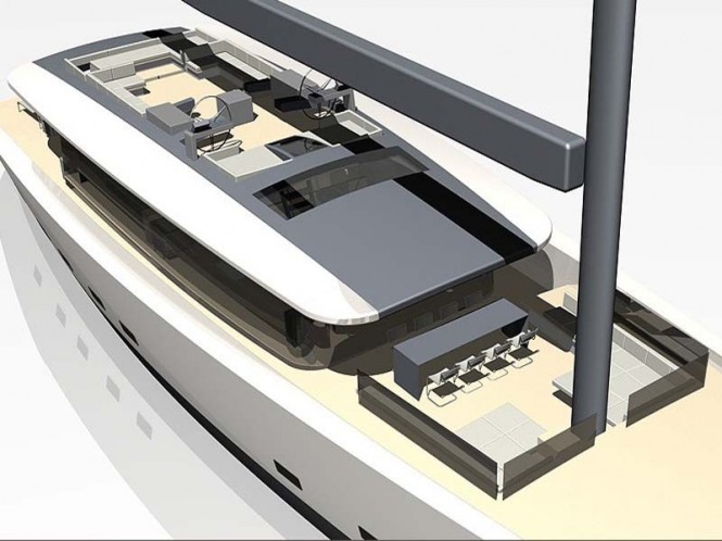 Decks of Sailing Yacht Wally 50 – A 50m superyacht by Wally Yachts