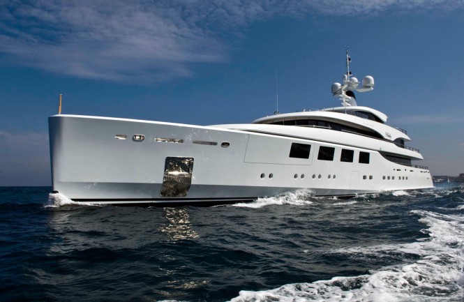 Superyacht NATALY at her sea trials in Italy - images by Benetti Yachts