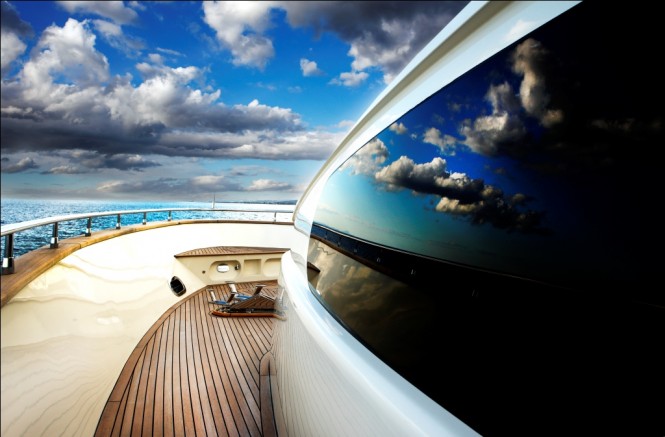 The Motor Yacht Biscuit 95 superyacht designed by Hot Lab and built by Filippetti Yachts - bow - Photo Giovanni Malgarini The Motor Yacht Biscuit 95 superyacht designed by Hot Lab and built by Filippetti Yachts - bow - Photo Giovanni Malgarini
