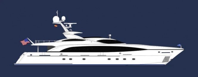 Trinity Yachts 120' Raised Pilothouse Motoryacht Artist Rendering