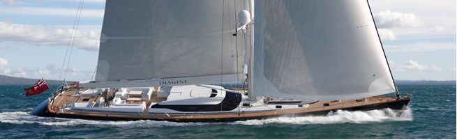 Yacht Imagine under sail