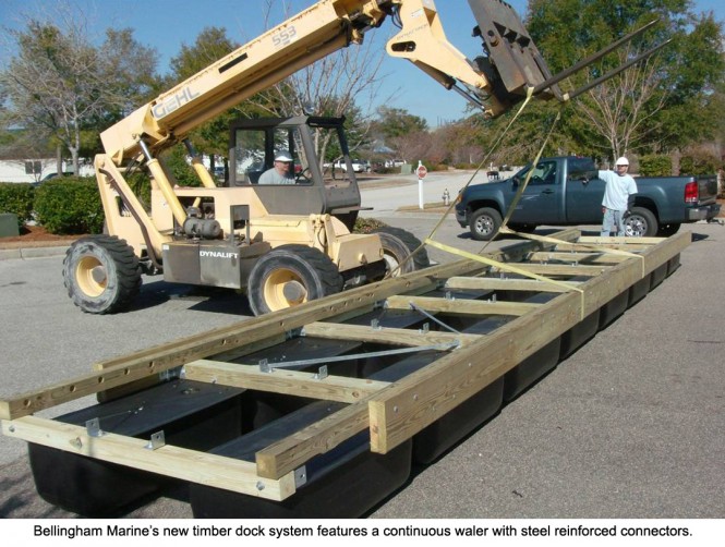 Bellingham Marines new timber dock system