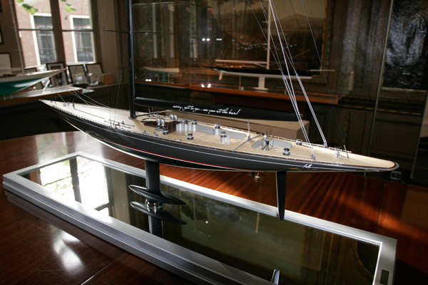 Model of the 115 classic race yacht FIREFLY