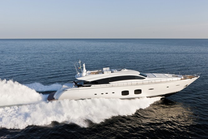 Pershing 108 Yacht Underway