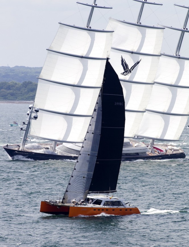 Phaedo and Maltese Falcon at the Transatlantic yacht race 2011 -  Richard Langdon