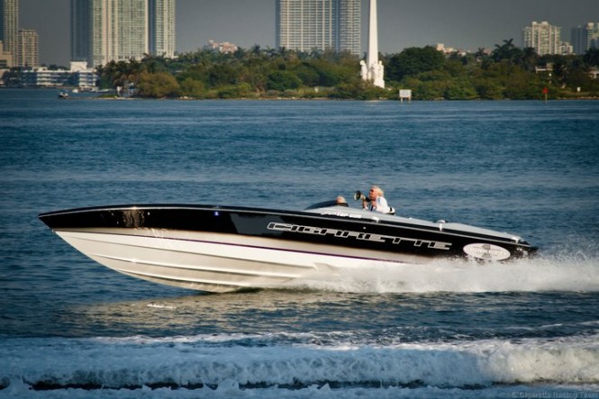 Sir Richard Branson & Cigarette Racing stage 'Miami Vice' scene to celebrate