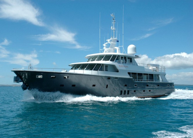 The Motor yacht BLACK PEARL