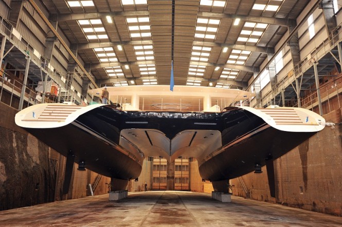 44m sailing catamaran Hemisphere built by Pendennis - The Worlds largest luxury Catamaran