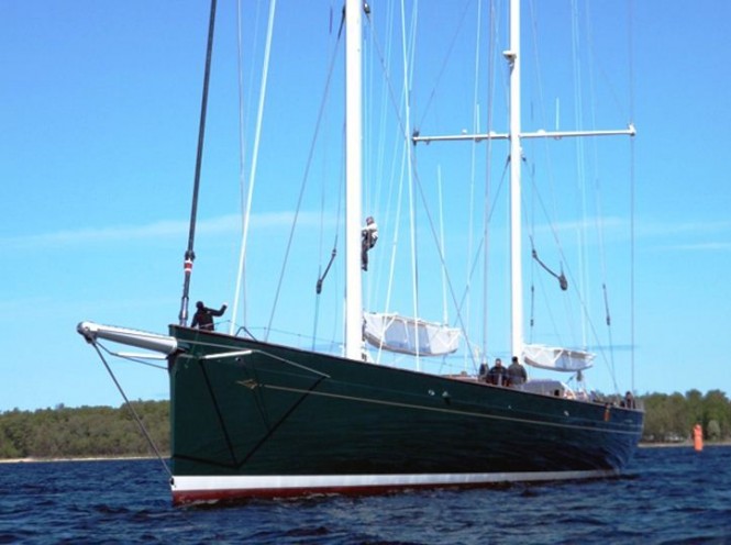 67m Sailing yacht Hetairos ( ex project Panamax ) launched by Baltic Yachts  - Credit Baltic Yachts