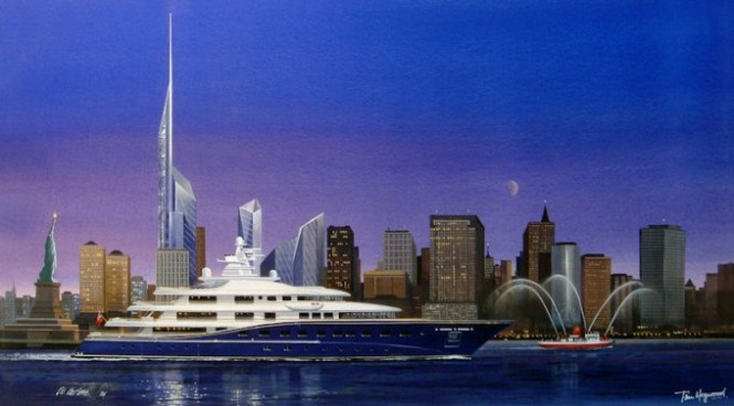 85m Superyacht Cakewalk - Courtesy of Derecktor Shipyard