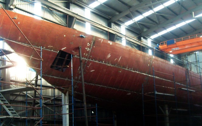 Ada Yacht Works building 47m Schooner designed by Dykstra & Partners