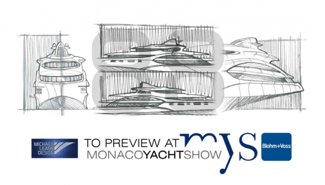 Blohm + Voss and Michael Leach design to unveil a new 88m MCA motor yacht concept at the 2011 Monaco Yacht Show