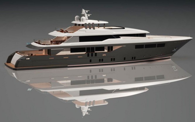 New DSME 43m motor yacht by Andrea Borzelli  