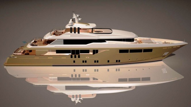 Daewoo DSME 43m motor yacht by Andrea Borzelli 
