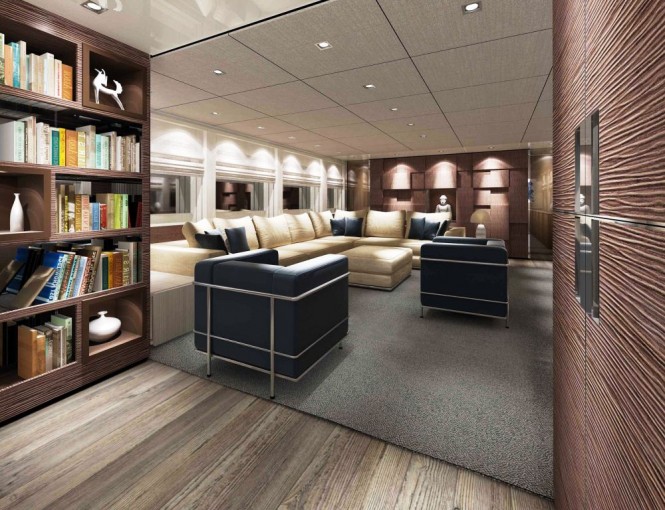 New Sanlorenzo SL94 motor yacht series Salon