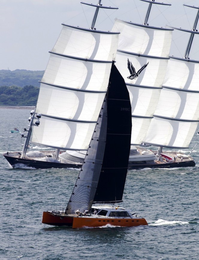 Phaedo and Maltese Falcon at the Transatlantic yacht race 2011 - Richard Langdon
