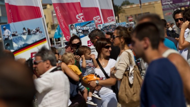 Spectators at the 2011 Region of Sardinia Trophy - Image Ian Roman Audi MedCup