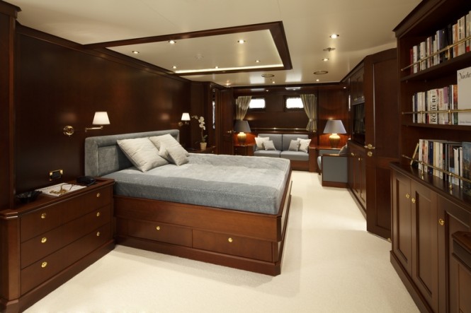 Superyacht Axantha II Master Cabin - Photo Credit B. Muncke - JFA