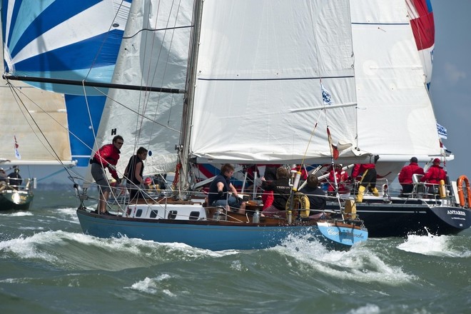 Swan European Regatta 2011 - Carte Blanche, Swan 36 and Antares, Swan 41 downwind © Kurt Arrigo & Nautor’s Swan
