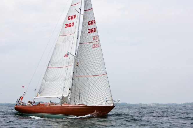 Transatlantic Race 2011 Sailing yacht Sasha crossed the finish line at The Lizard at 2010 UTC on 17 July. (photo credit TR2011Amory Ross)