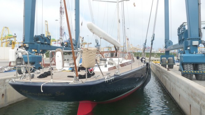 Vitter’s sailing yacht MARIPOSA 3a refitted at Varadero Valencia 