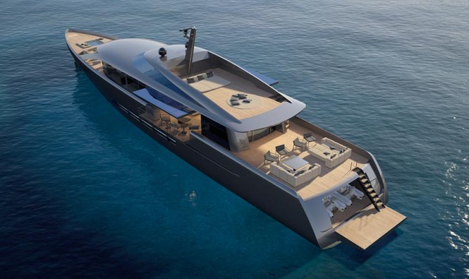 CNB 43.20 m motor yacht designed by German Frers - Image courtesy of CNB Superyachts