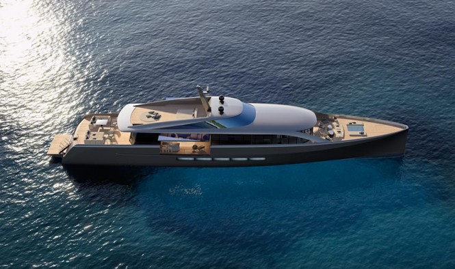 CNB 43.20 m motor yacht designed by German Frers - Image courtesy of CNB Superyachts