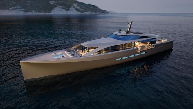 CNB 43.20 m motor yacht designed by German Frers  Image courtesy of CNB Superyachts 