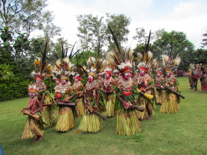 Dancers-mthagen in the beautiful and remote luxury yacht charter destination Papua New Guinea