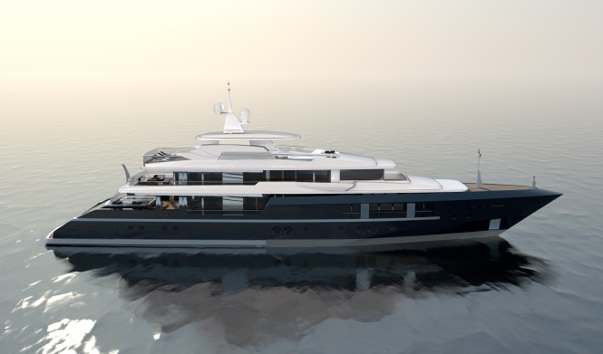 Newcruise Touch 60 yacht concept - perspective view