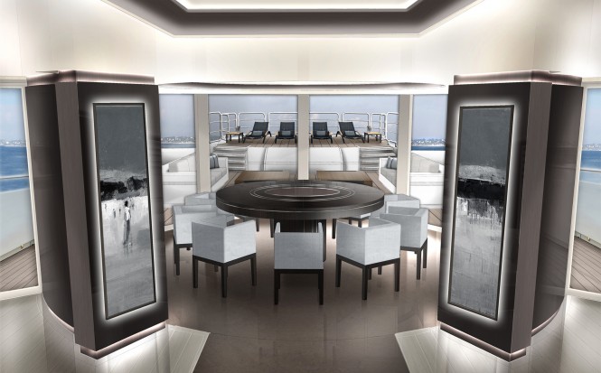 Newcruise designed motor yacht concept TOUCH 60 - Salon