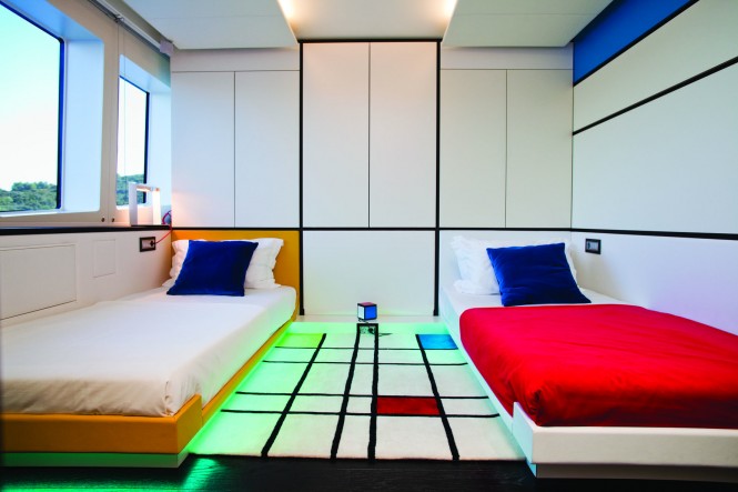 Super Yacht JOYME Mondrian cabin - Interior by Marijana Radovic