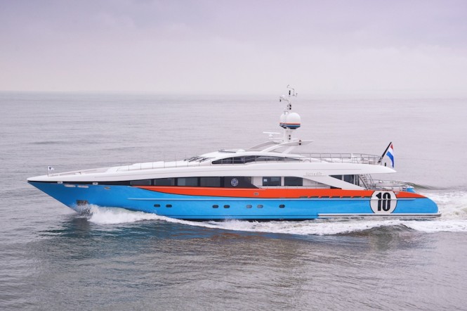 The sports car inspired unique motor yacht Aurelia by Heesen Yachts - Photo credit to Jose Martinez Mendez