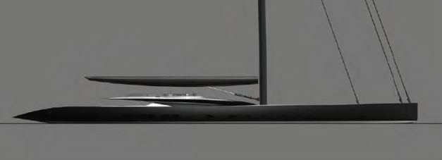 100m Sailing Yacht 380 by Dubois Naval Architects