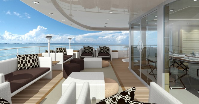 33m Curvelle Catamaran Quaranta Aft-Deck