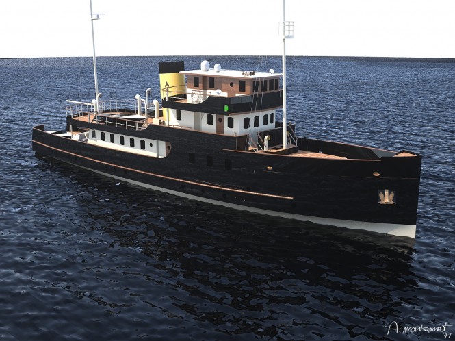 36m Classic Gentleman's Motor yacht Mylne PF36 by A Mylne & Co 