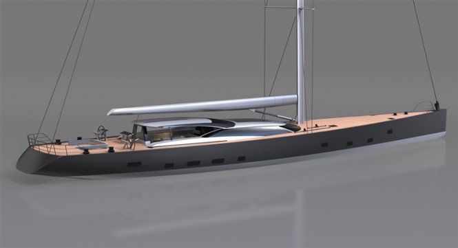 46m Sailing Yacht 378 by Vitters and Dubois Naval Architects  